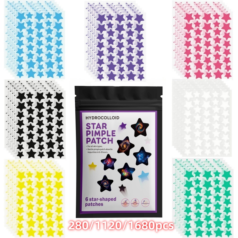 Event & Party Supply Photos - 280/1120/1680PCS Adesivos de Hidrocoloide para Acne,