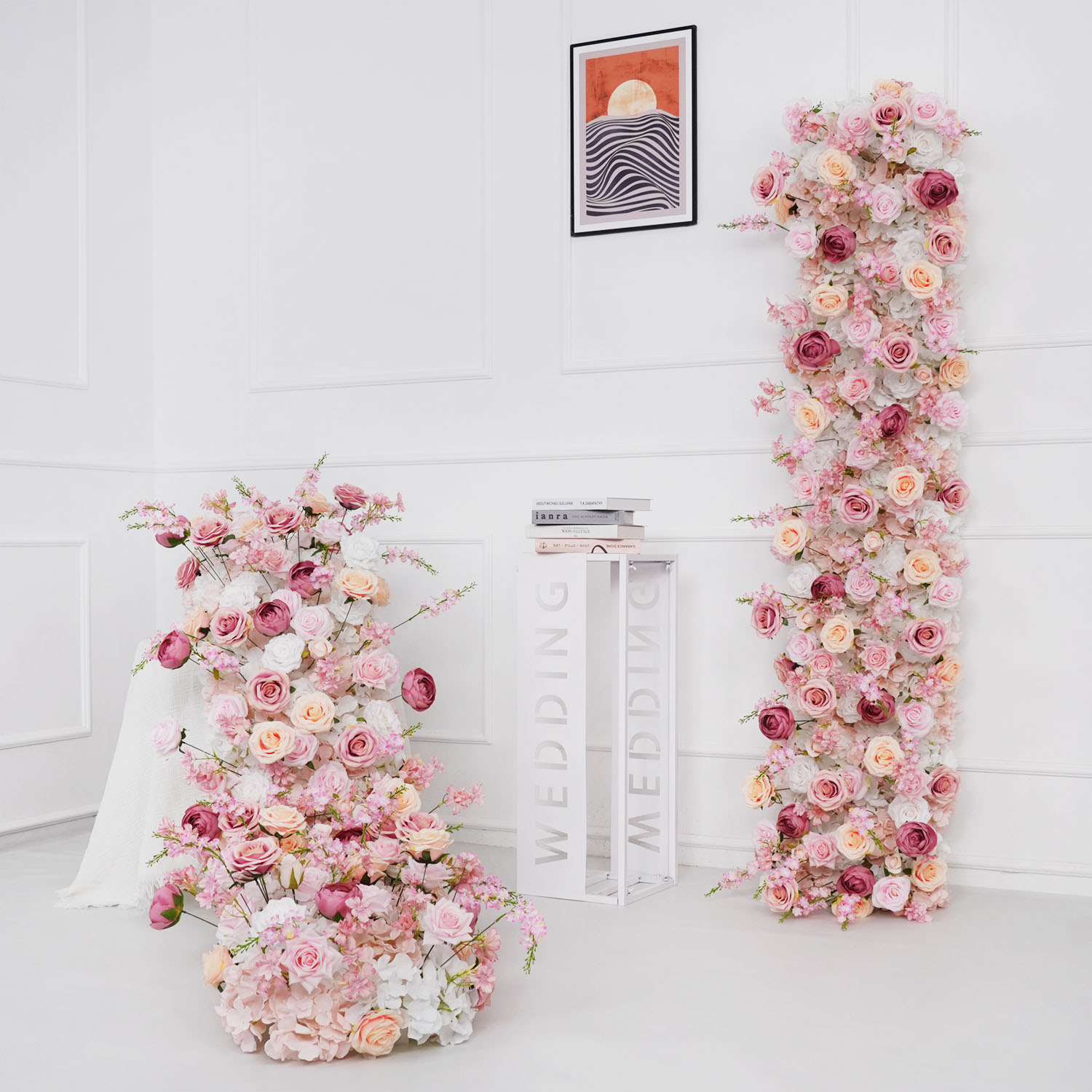 Flower Wall Panel - Uflower luxo flor artificial linha festa