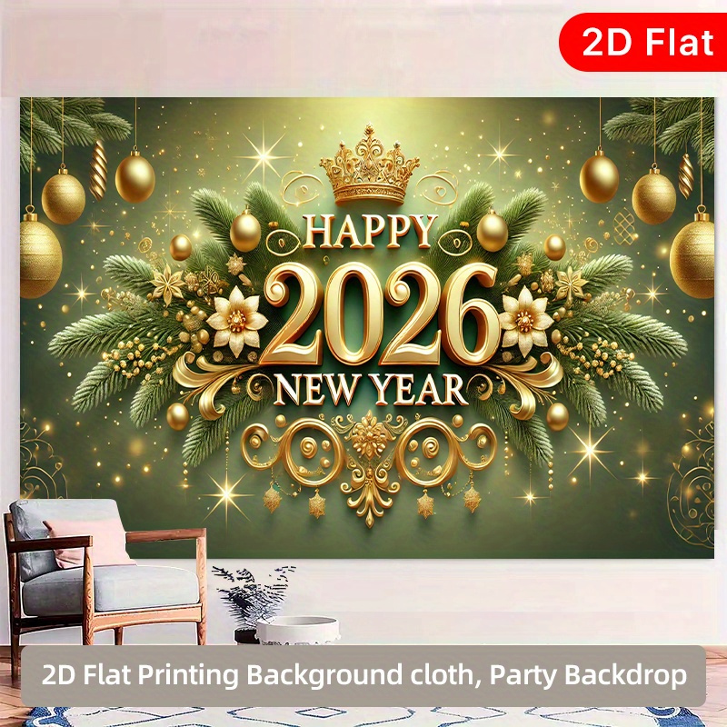 Party Banner Gold - 1 peça elegante coroa dourada e