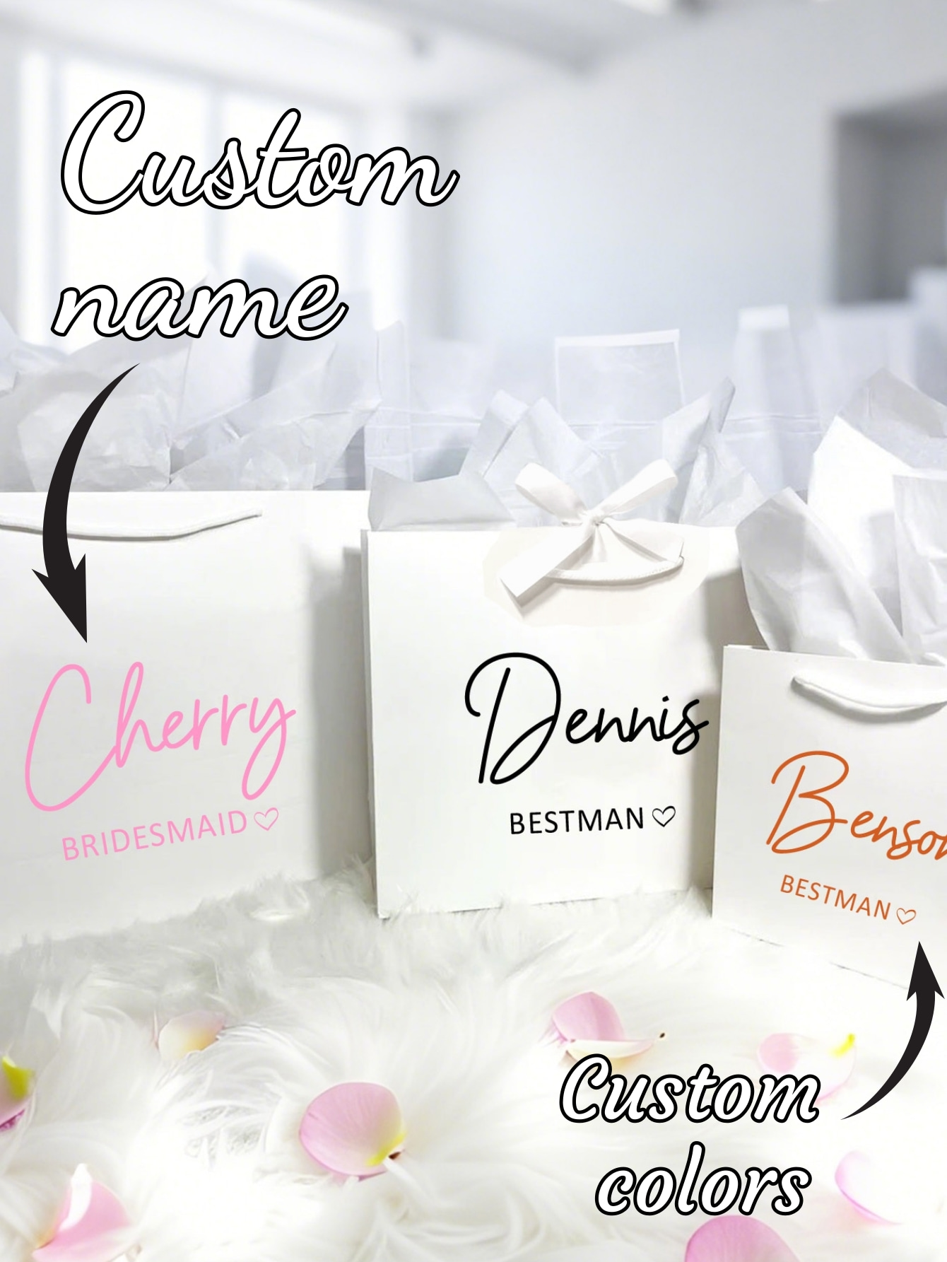 Party Favor Bag - 1pc Bolsa de Presente Personalizada de