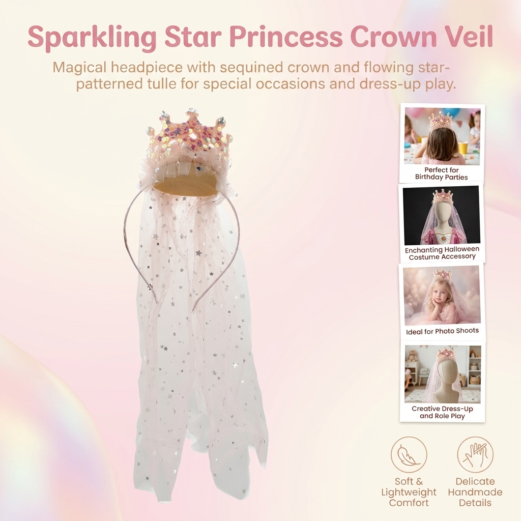 Tiara de Princesa com Véu, Ace - Glitter Tablecloth avaliação e preço