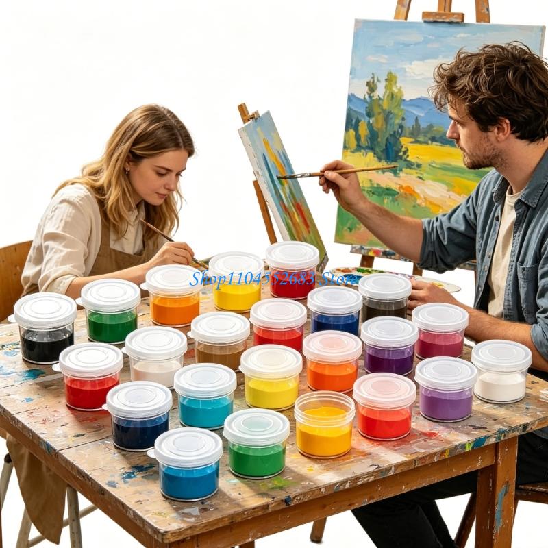 25/50 pces 10ml copos pintura  - Plastic Cup 50Pcs avaliação e preço
