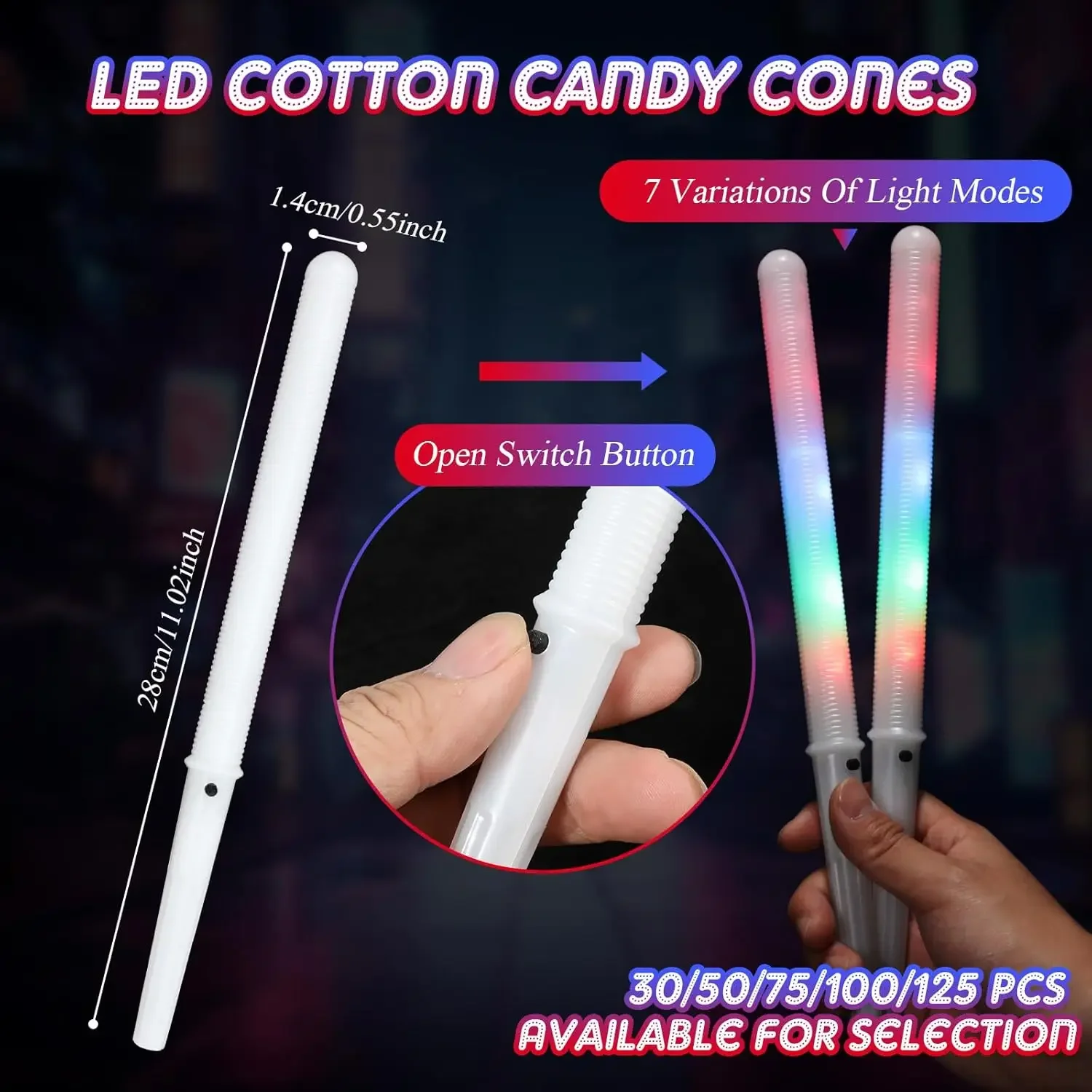10/30 peças de Cones de Algodã - Cotton Candy Cone avaliação e preço