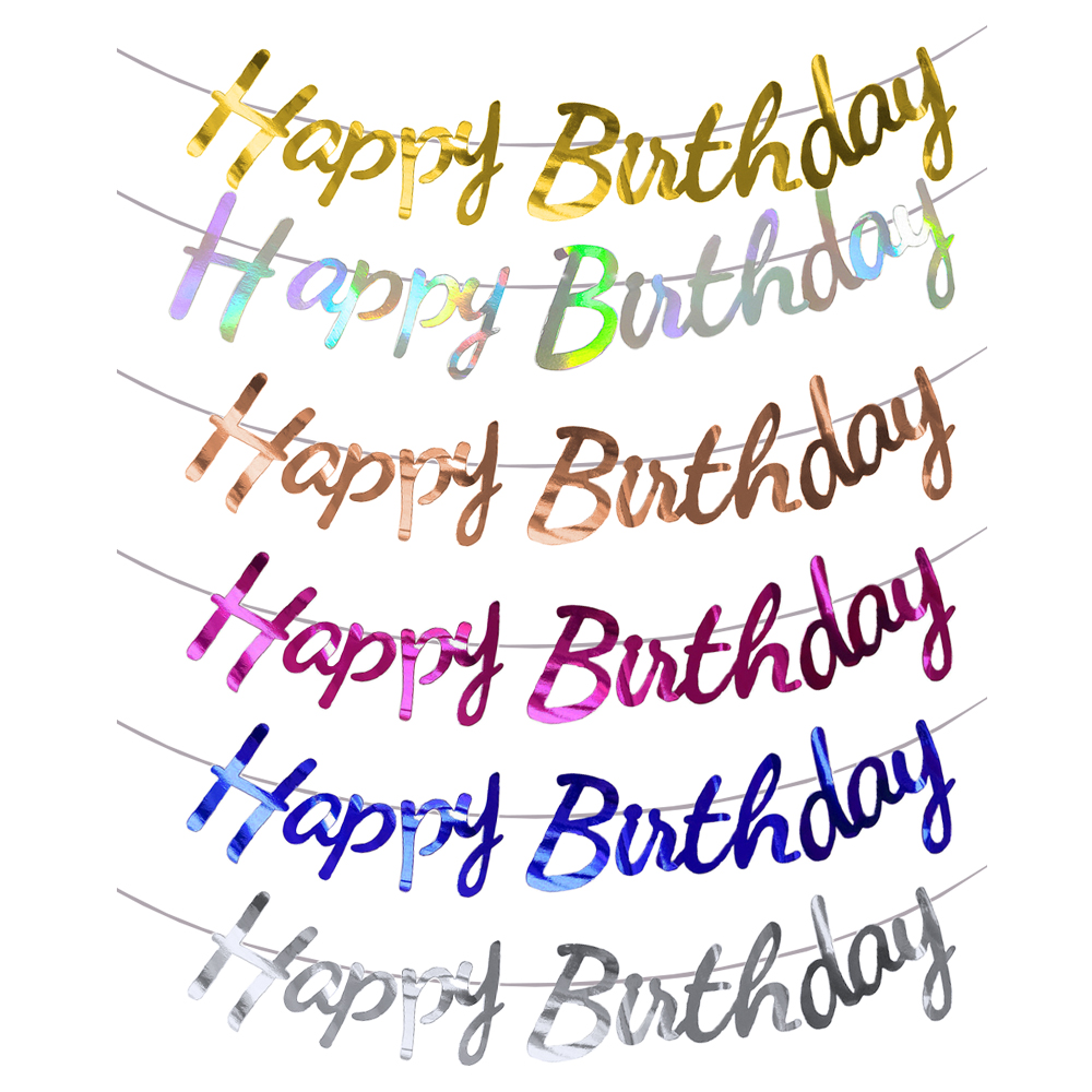 Feliz aniversário banner ouro  - Party Banner Gold avaliação e preço