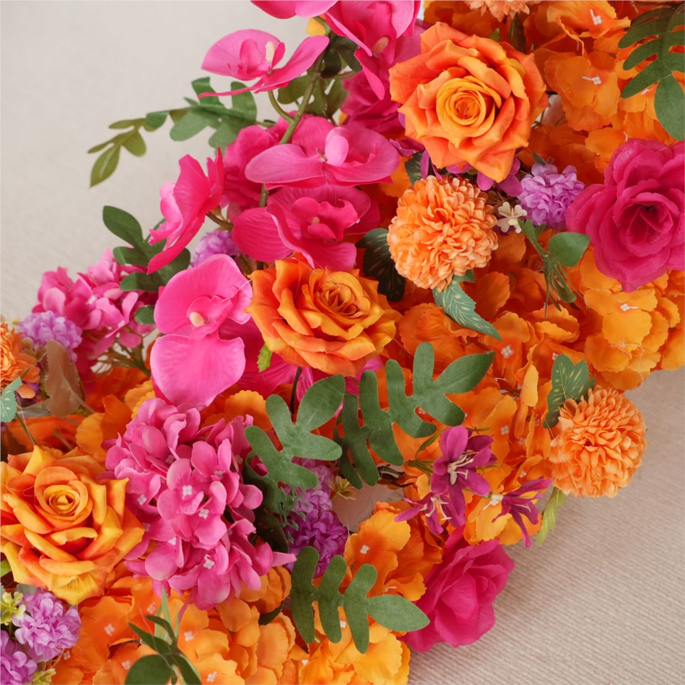 Uflower 1/2m laranja rosa hort - Flower Wall Panel avaliação e preço
