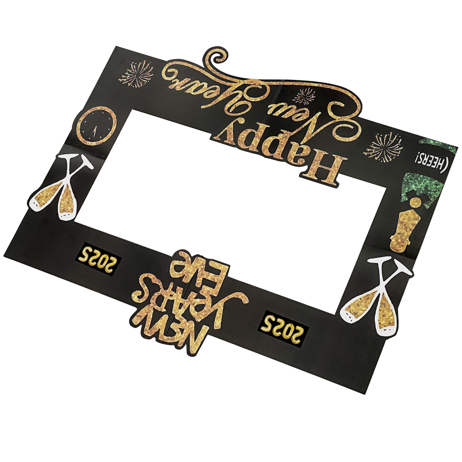 2025 Novo Ano: Adereço Fotográ - Photo Booth Frame avaliação e preço
