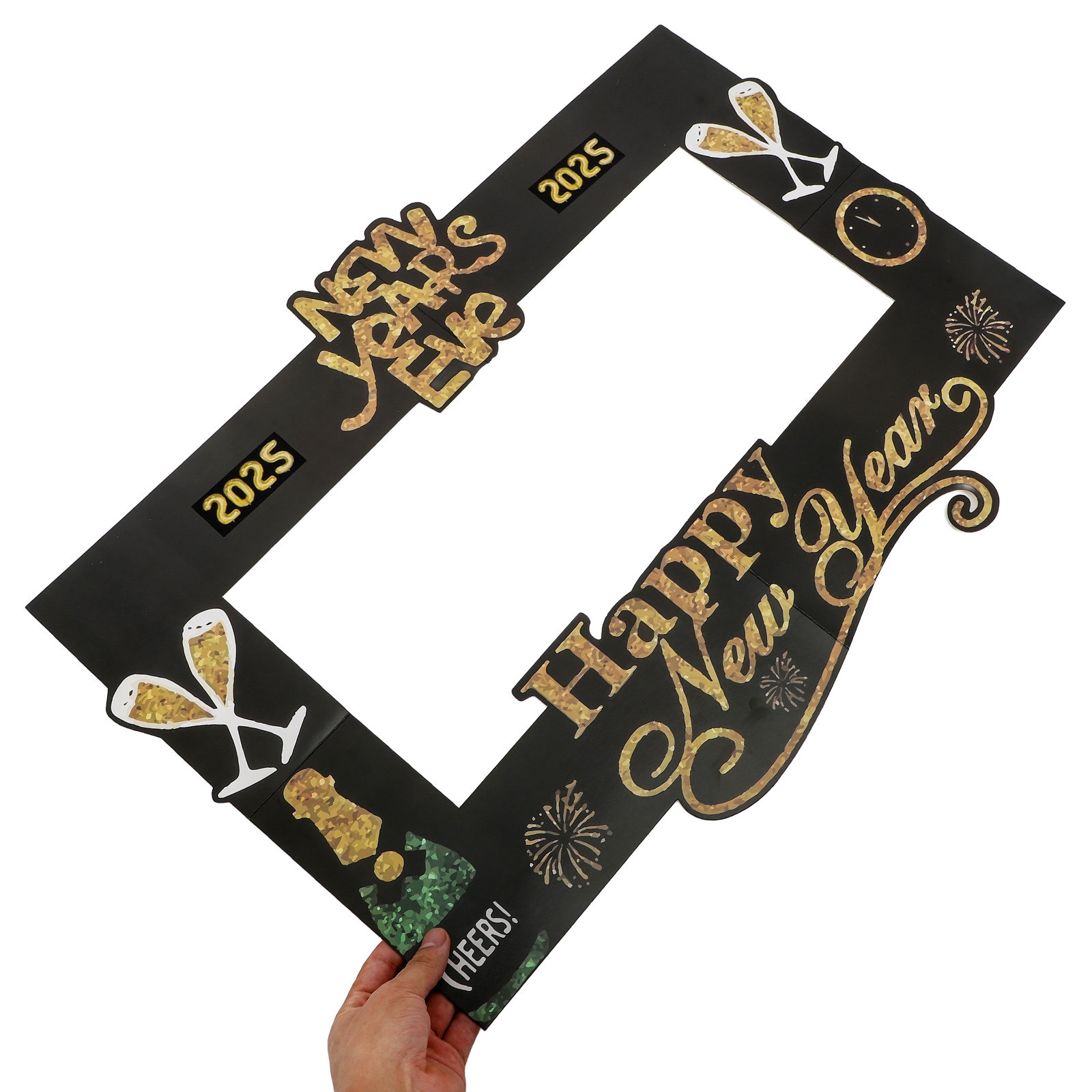 2025 Novo Ano: Adereço Fotográ - Photo Booth Frame avaliação e preço