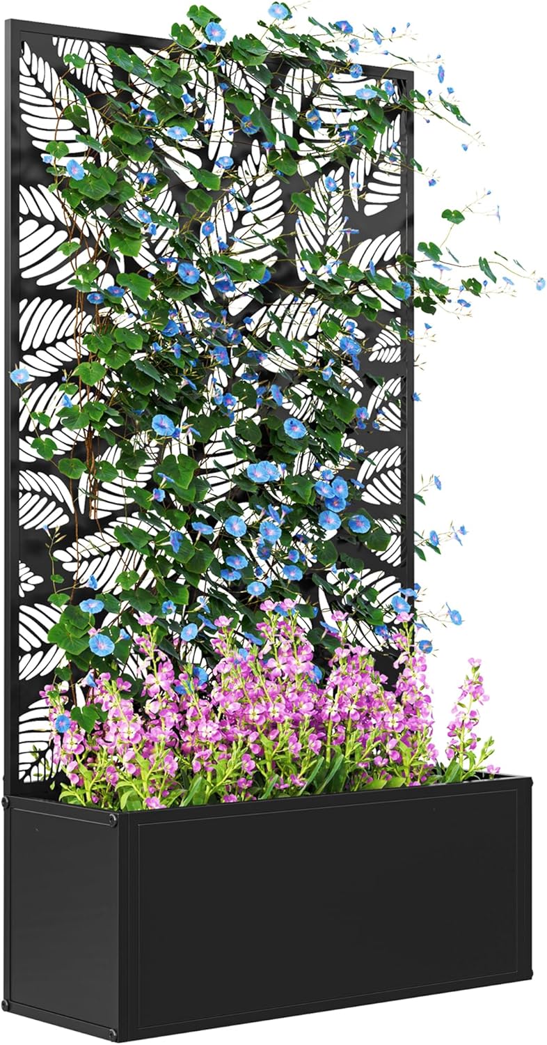 Canteiro Elevado de Metal com  - Flower Wall Panel avaliação e preço