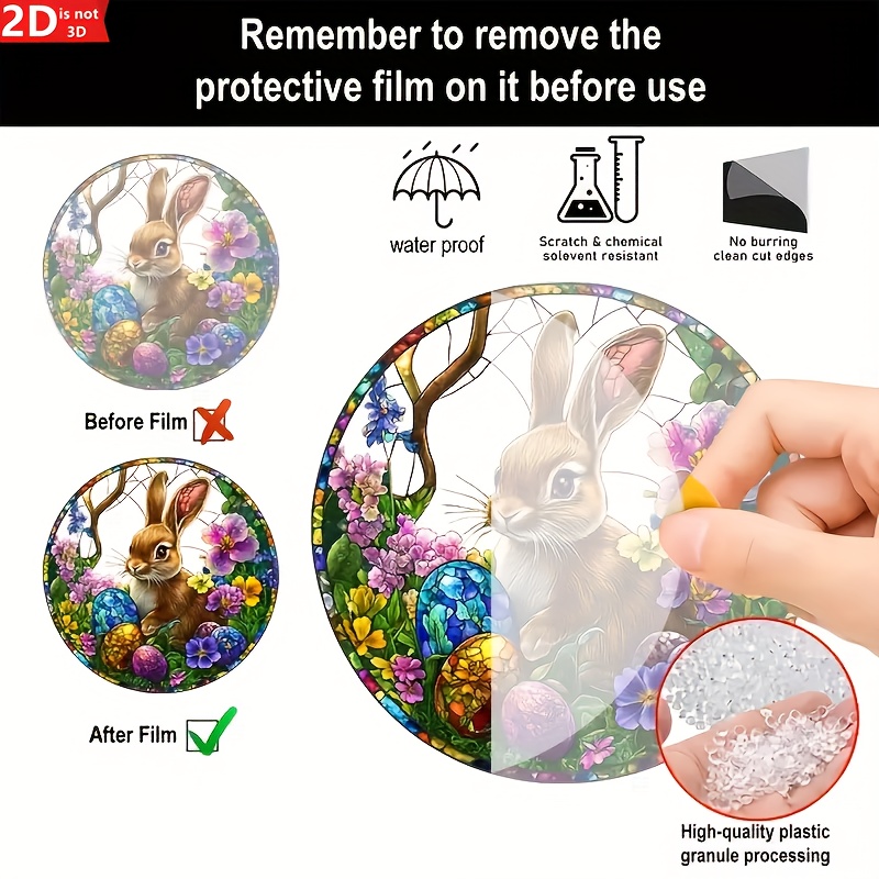 2 pçs coelho de páscoa manchad - Flower Wall Panel avaliação e preço