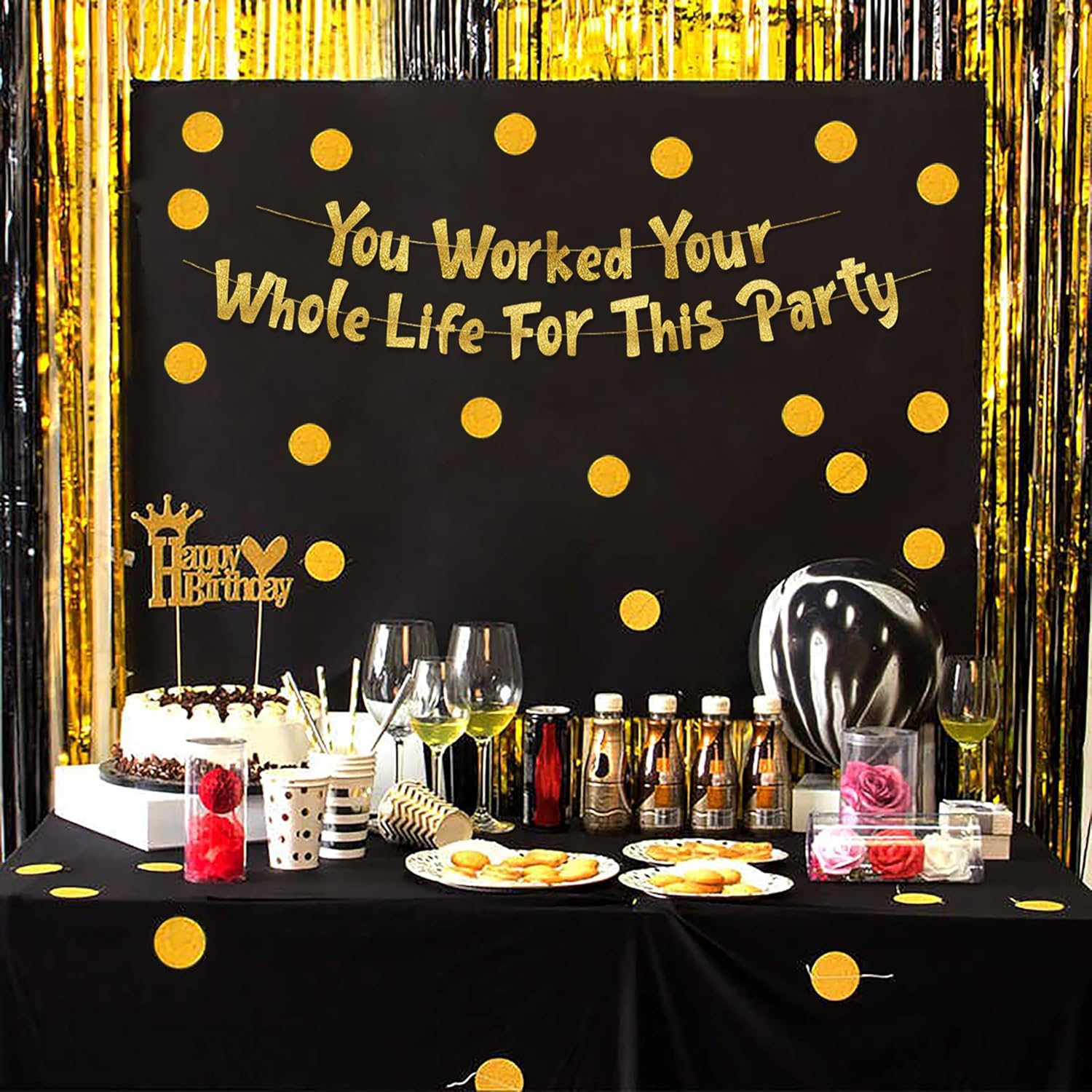 Decorações para Festa de Refor - Party Banner Gold avaliação e preço
